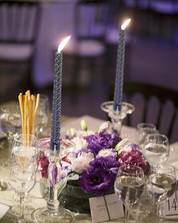 Набір з 4 конічних спіральних свічок 2 х 25,5 см, чорний Alederways