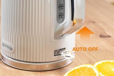 Gorenje Электрочайник 1.7л, Strix-контроль, белый матовый