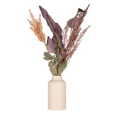 ARDESTO Ваза Савона, 8x15см, фарфор, бежевый