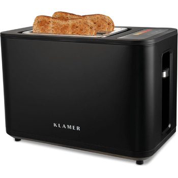 Тостер 900 Вт, чорний Klamer