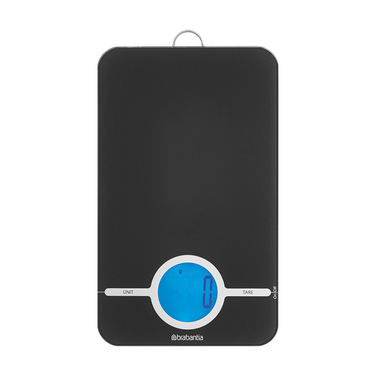 Ваги кухонні цифрові 2х15,2х26,5 см темно-сірі Brabantia