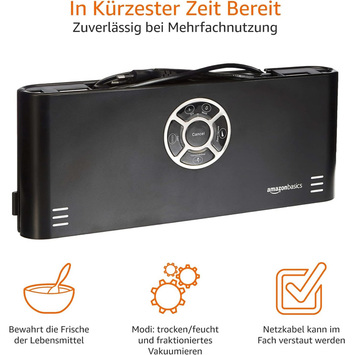 Вакуумный упаковщик 120 Вт Amazon Basics
