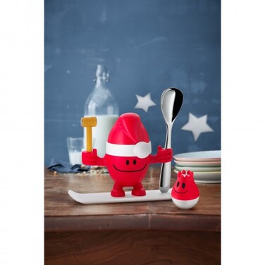 Підставка для яйця з сільницею набір 2 предмета, червона McEgg Xmas-Set WMF