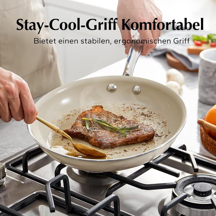 Набір керамічних індукційних сковорідок 20/24/28 см Redchef