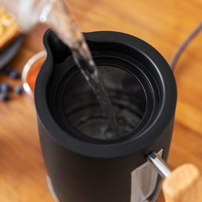 Чайник електричний 3000 Вт, 1,7 л чорний ThermoSense 400 Woody Cecotec