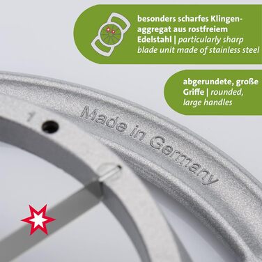 Дровокол для яблук і груш Westmark/Fruit Corer, ø 9 см, алюміній/нержавіюча сталь, срібло 51102260 (Divisorex Special)