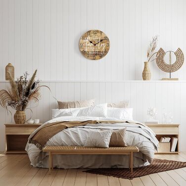 Безшумний настінний годинник 30 см Lafocuse