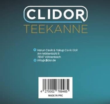 Заварювальний чайник із вставкою сітчастого фільтра – 1,5 літра CLIDOR