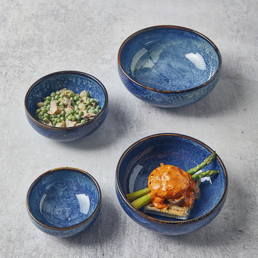 Салатник 600мл, 14.5 см, Terra Porcelain Aqua Blue, GenWare