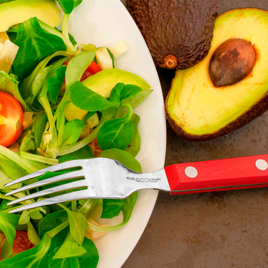 374722 Виделка стейкова 90 мм червона