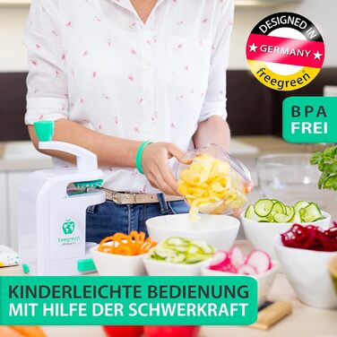 Cпіральна овочерізка з контейнером Freegreen