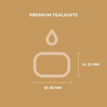 Чайні свічки, час горіння 8 годин, 200 шт. HORECA CANDLES