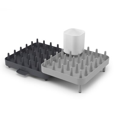 Сушарка для посуду регульована сіра, набір 3 предмета Connect Joseph Joseph