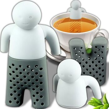 Силіконове ситечко для чаю у формі чоловічка 6,3 х 8,3 см Retoo