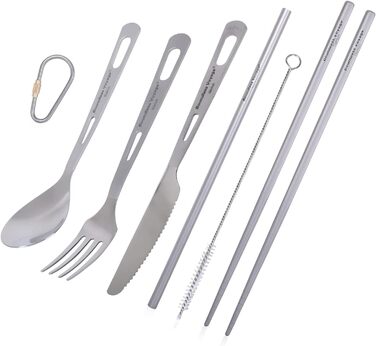 Набір столових приборів для кемпінгу, 5 предметів iBasingo & Boundless Voyage