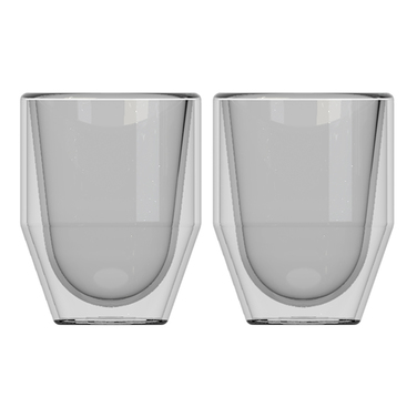 Набір чашок із подвійними стінками CreativeTops FIKA, скло, 70 мл, 2 шт.