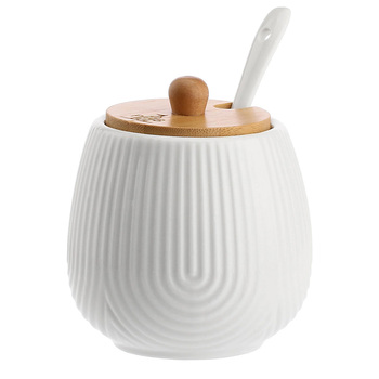 Цукорниця La Porcellana Bianca INTAVOLA Stripes з ложкою, порцеляна, 250 мл