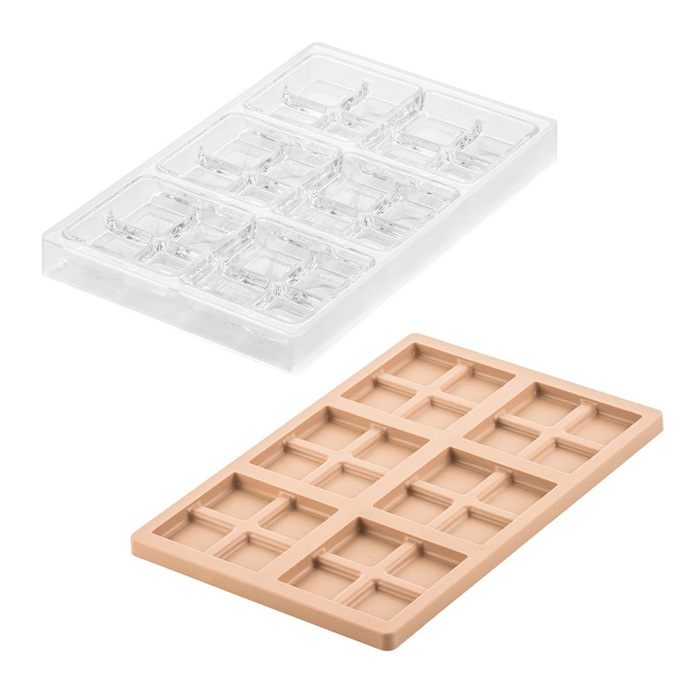 CH021 - KIT BLOCCO T Набор форм для шоколада