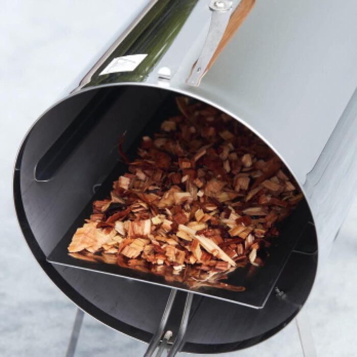 Електрична коптильня barbecook Otto 2.0 для теплого копчення, нержавіюча сталь, (64 x 26 x 36 см)