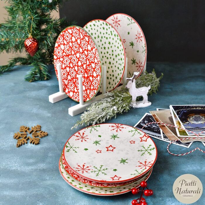 Набір із 6 тарілок на 6 персон  21 см Piatti Naturali