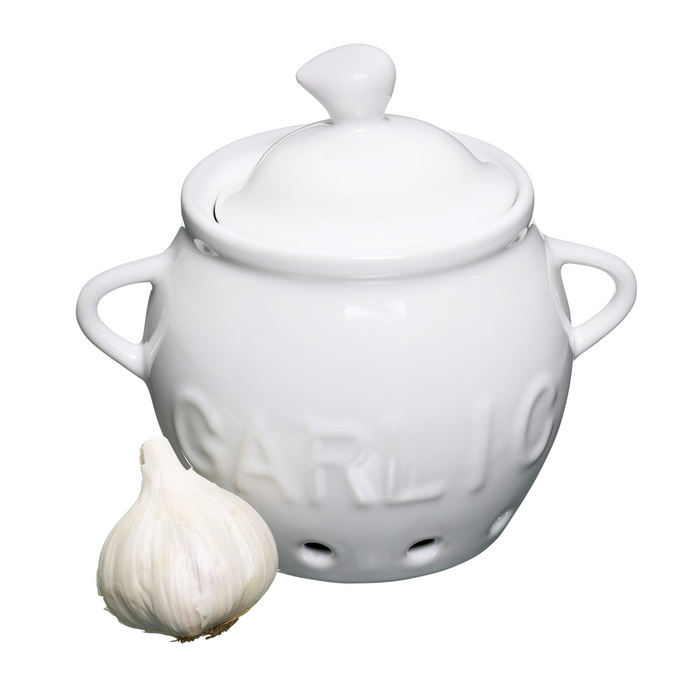 Горщик Kitchen Craft для зберігання часнику, керамічний