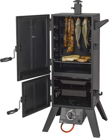 Коптильня з заліза чорний 64 x 50 x 128 см Portland XL El Fuego