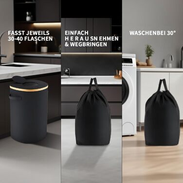 Збірний контейнер для пляшок 100 л бежевий REKITA