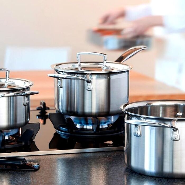 Набір каструль професійний серії 3 PLY, 10 предметів Le Creuset