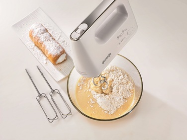 Gorenje Міксер ручний 460Вт, насадки-4, турборежим, білий