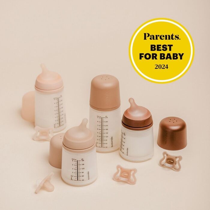 Силіконова дитяча пляшечка Zero Zero Anti-Colic Slow Flow (S), 0 місяців, пляшечка для новонароджених, сумісна з грудним вигодовуванням, 180 мл (180 мл - Adaptive Flow (A) Zero Zero Pacifier, Light)