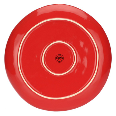 Тарілка обідня Rose&Tulpani Milano CONCERTO CORALLO, керамограніт, корал, діам. 27 см