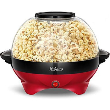 Машина для попкорну 5 л, 800 Вт червоний Yabano