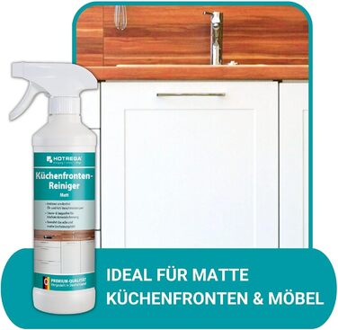 Засіб для чищення матових кухонних поверхонь 500 мл з серветкою з мікрофібри HOTREGA