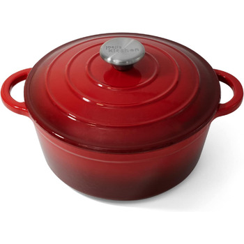 Чавунна  форма для запікання 28 см / 2,7 л червона joeji's Kitchen