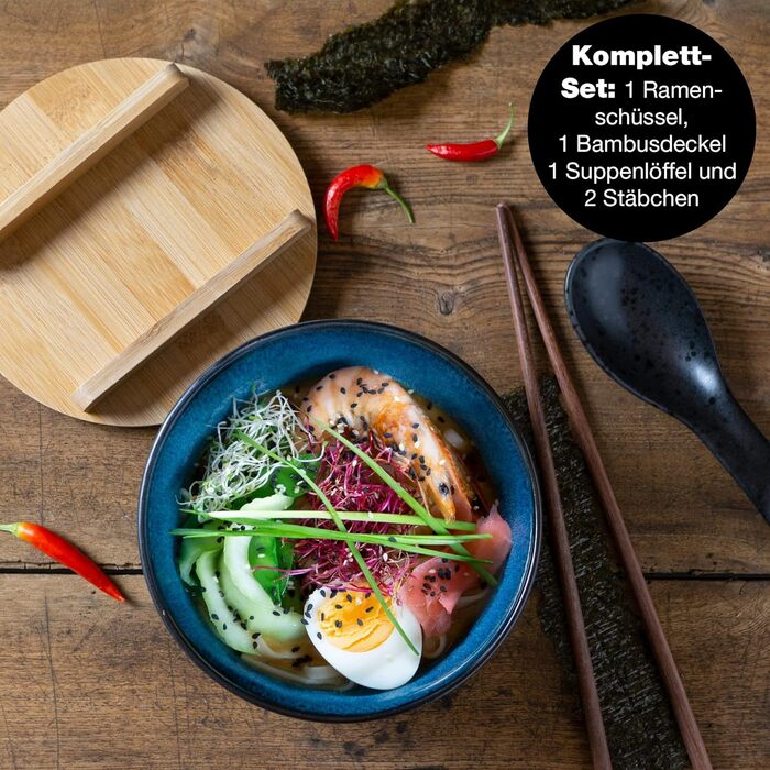 Набір для супу рамен на 1 особу, 5 предметів Moritz & Moritz