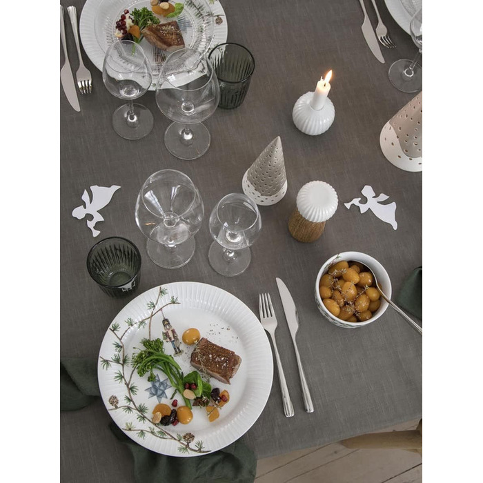 Чаша сервировочная 12 см белая с акварельной росписью Christmas Hammershøi Kähler