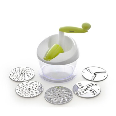 Багатофункціональна роторна терка Fissman 19x10,5 см 5 змінних лез (8651)