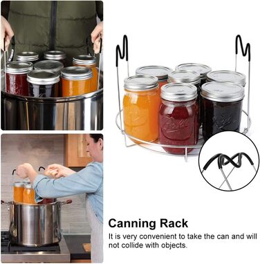 Набор для консервации, 3 предмета, серебристый/красный WENRERO