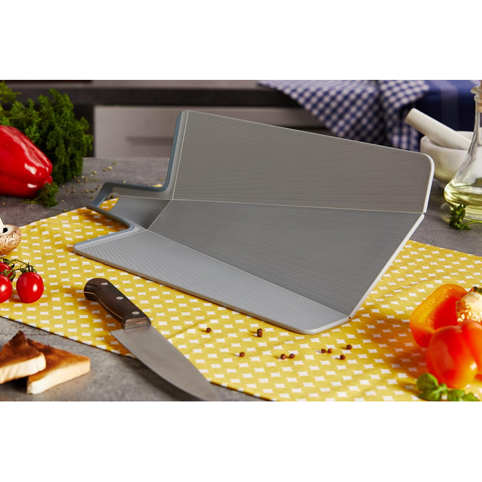 Складна обробна дошка Joseph Joseph Chop2Pot Plus з ручкою - (блідо-блакитна, велика)