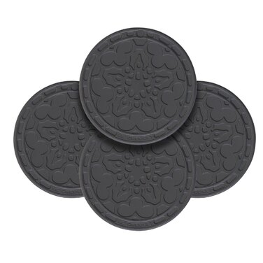 Міні-прихватки / підставки 4 предмета, чорний Le Creuset