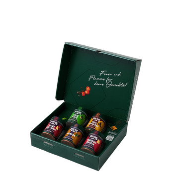 Подарунковий набір із 5 сумішей спецій Hot Box Fuchs