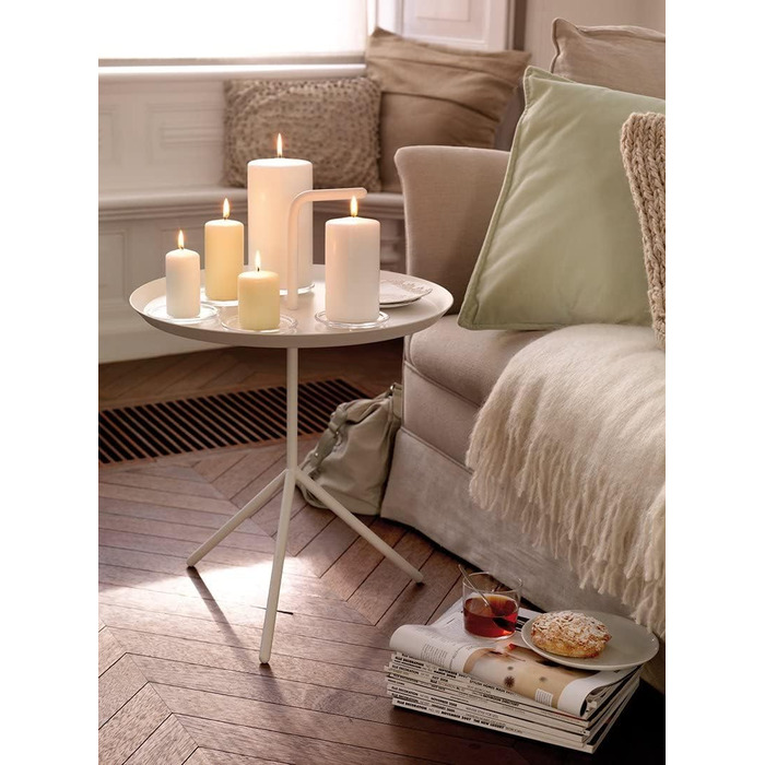 Свічки Bolsius Rustic Pillar - Металік, що згасає - Рожевий та червоний - Упаковка з 4 шт. - Тривалий час горіння 60 годин - Без запаху - Містить натуральний рослинний віск - Без пальмової олії - 13 x 7 см (6 x 6 x 15 см, Червоний)