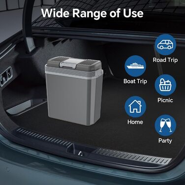 Автохолодильник 24 л 52 Вт сірий Aikku