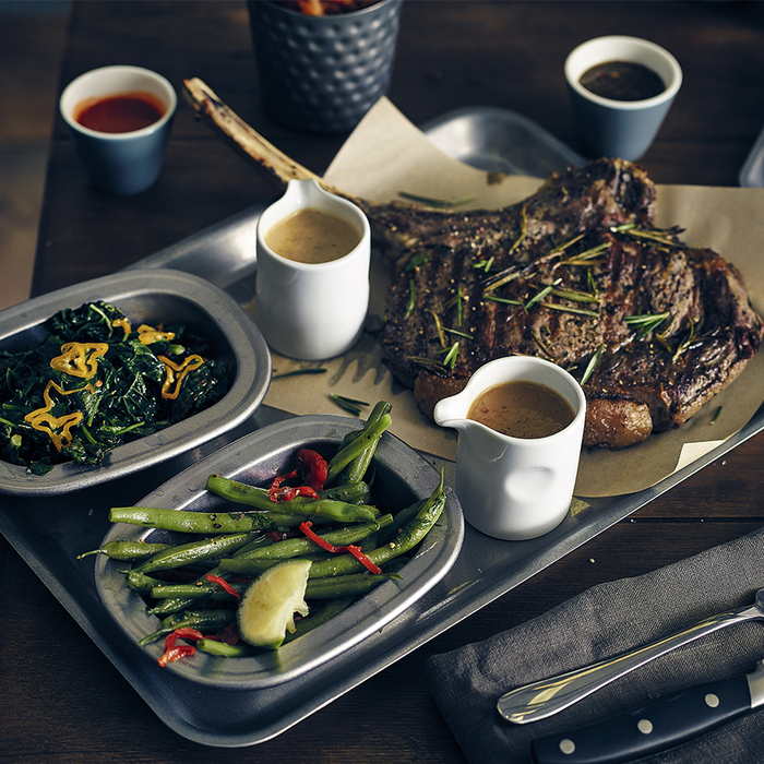 Молочник 85 мл, без ручки, білий, GenWare