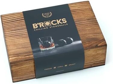 Охолоджувальні камені преміум-класу для віскі 3 шт B'ROCKS