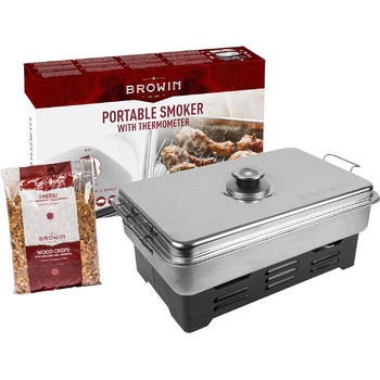 Коптильня настільна з термометром та тріскою Browin