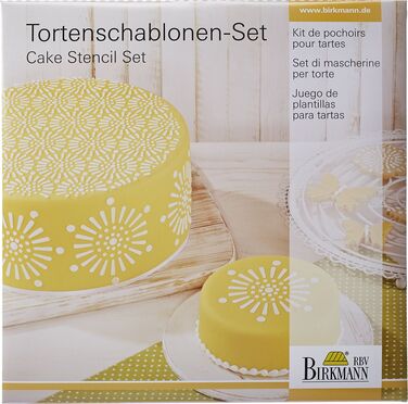 Набір трафаретів з мереживним візерунком для торта, 2 предмета, Mandala RBV Birkmann