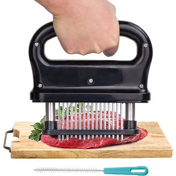 Прес для м'яса з нержавіючої сталі з 48 лезами чорний Leikurvo