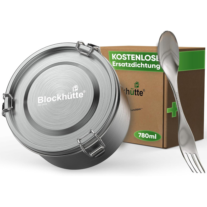 Ланч-бокс для дітей 780 мл металевий, круглий Blockhütte