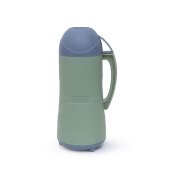 Термос Fissman 1800 мл, колір синій пластиковий корпус зі скляною колбою (19850)